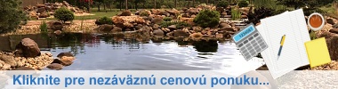 záhradné jazierko, vodný prvok