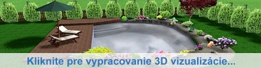 vizualizácia jazierka, vizualizácia biodesign bazéna
