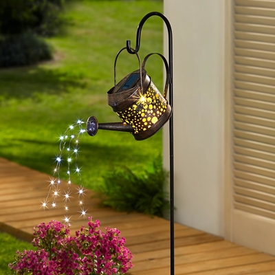 Záhradná dekorácia LED solárny zápich Krhlička | ROSSY.sk