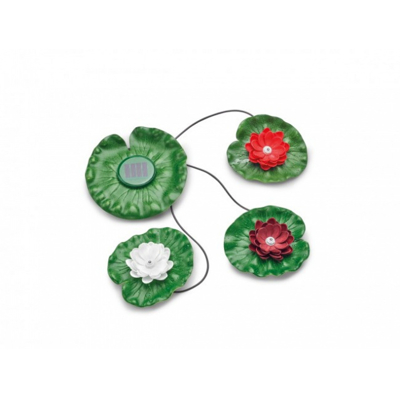 Solárne svetlo do jazierka PondoSolar Lily LED set 3 - svietiace lekná| ROSSY.sk