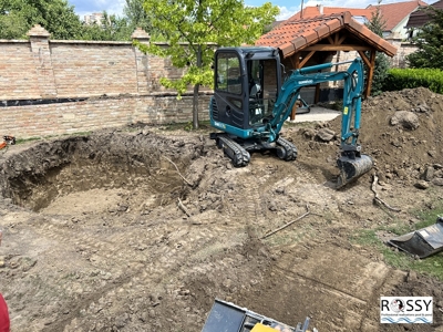 Výkopové práce | Biodesign bazén, Nové Zámky.