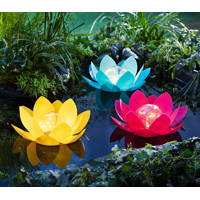 Solárny plávajúci Lotus, žltý | ROSSY.sk